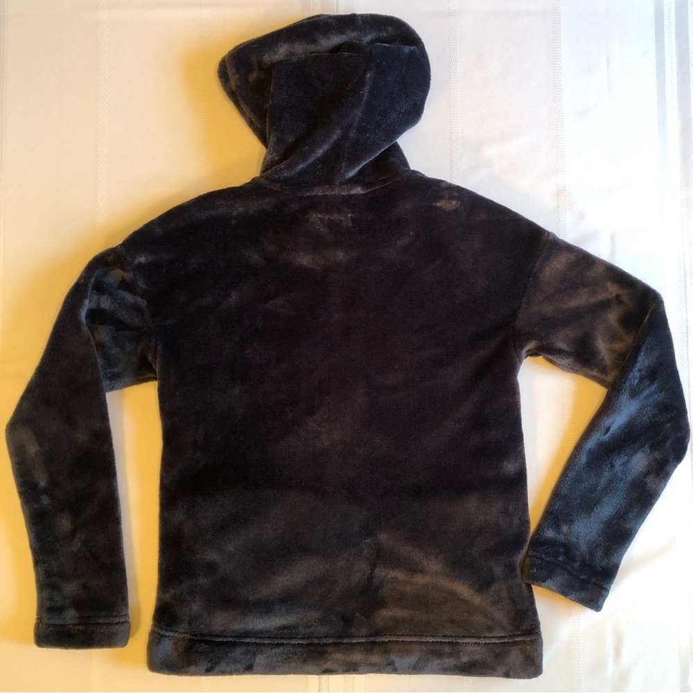 UGG Midnight Blue Zip Front Velour Plush Hoodie Size S - Picture 2 of 9